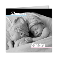 Zwillingsratgeber zwillingskarten-geburt Tauf- und Geburtsanzeigen - Karten zur Zwillingsgeburt 